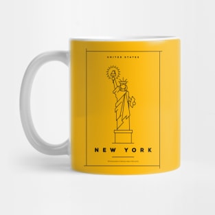 New York Minimal Poster Mug